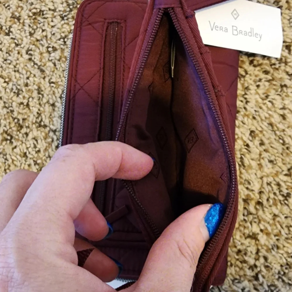 Vera Bradley RFID Turnlock Wallet & Ultimate Card Case in Performance Twill - Picture 10 of 16